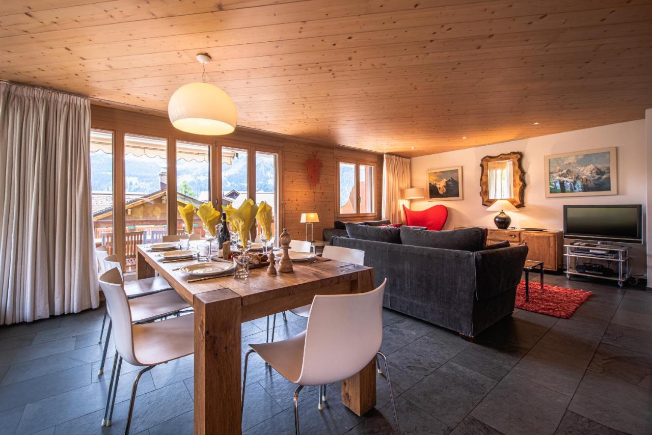 Chalet Bella Vista 4 Wengen Luaran gambar