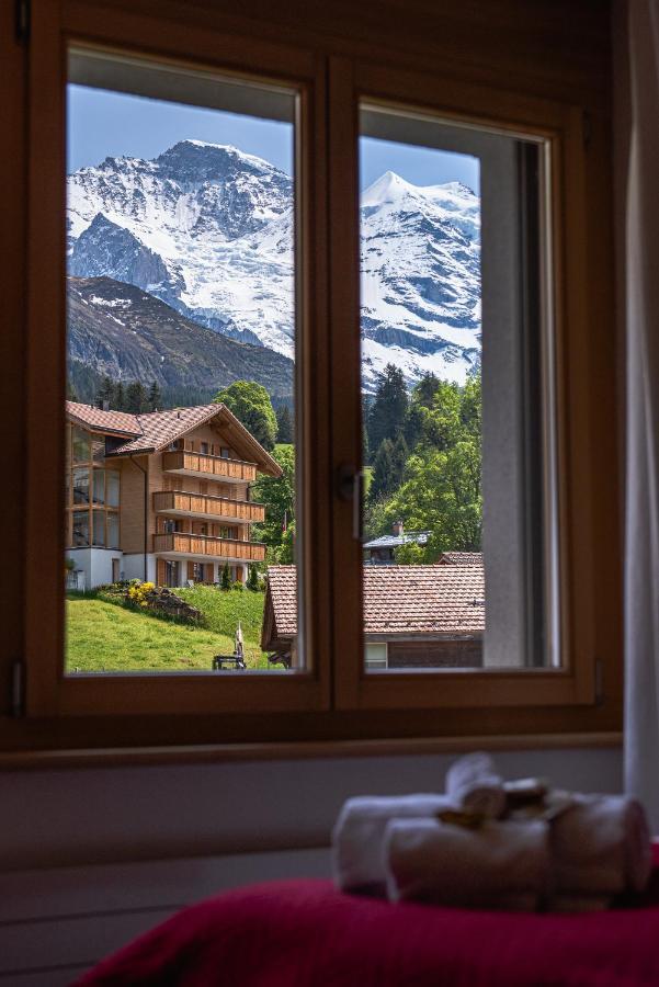 Chalet Bella Vista 4 Wengen Luaran gambar