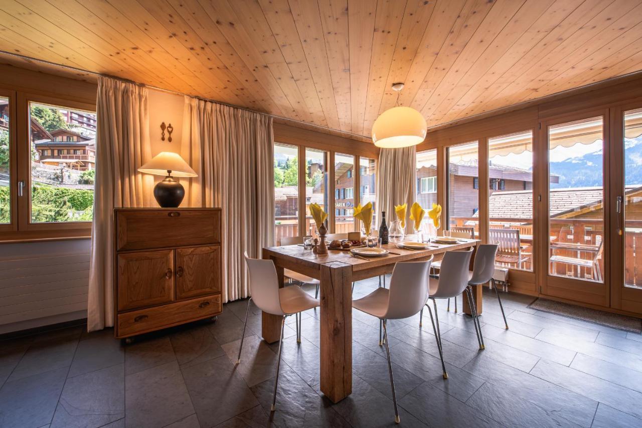 Chalet Bella Vista 4 Wengen Luaran gambar