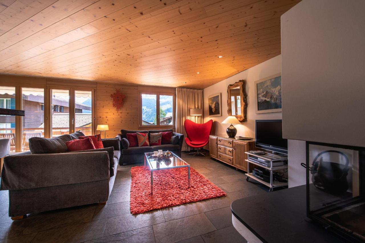 Chalet Bella Vista 4 Wengen Luaran gambar