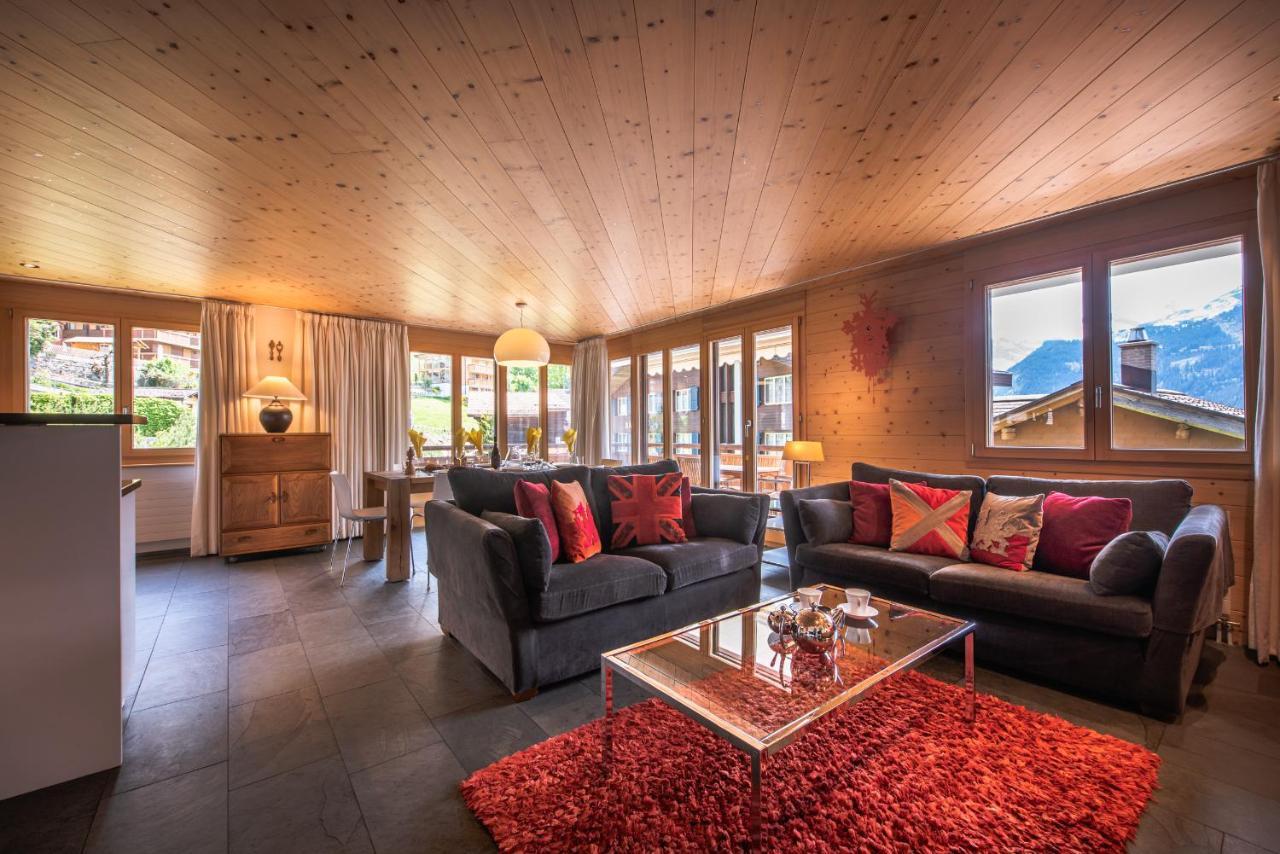 Chalet Bella Vista 4 Wengen Luaran gambar