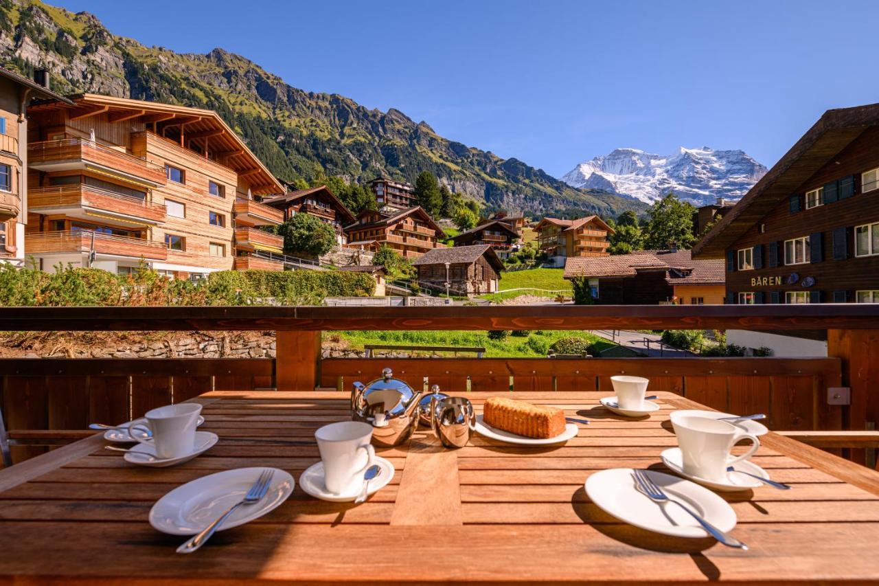 Chalet Bella Vista 4 Wengen Luaran gambar