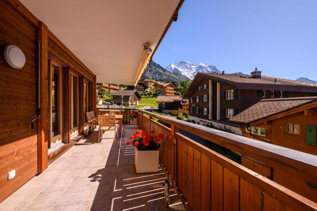 Chalet Bella Vista 4 Wengen Luaran gambar