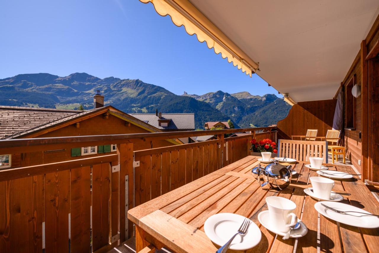 Chalet Bella Vista 4 Wengen Luaran gambar
