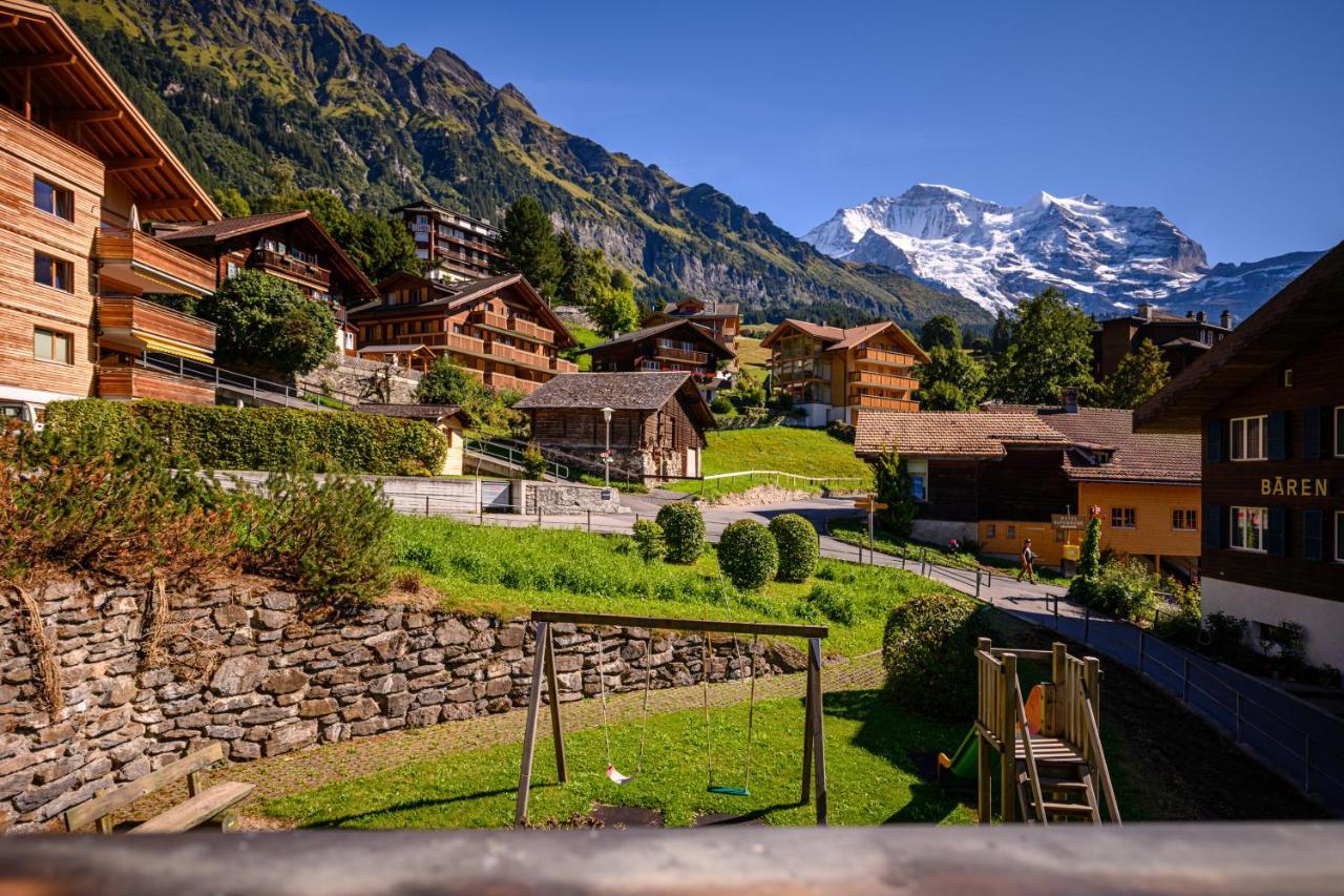 Chalet Bella Vista 4 Wengen Luaran gambar