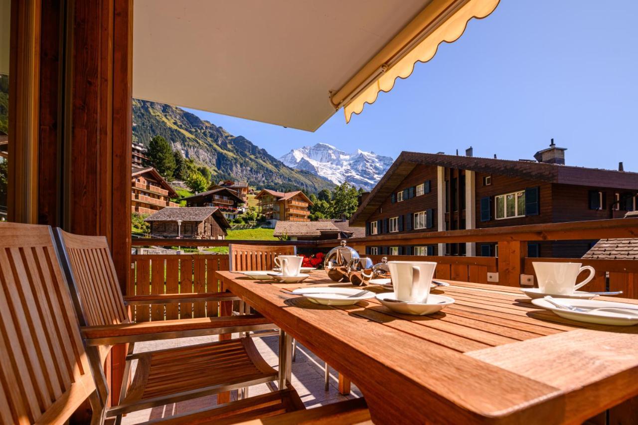 Chalet Bella Vista 4 Wengen Luaran gambar